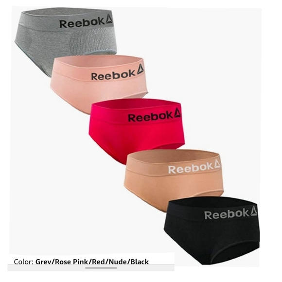 NEW Reebok 5 Pack Wmns S Seamless Hipster Panties - Picture 4 of 4